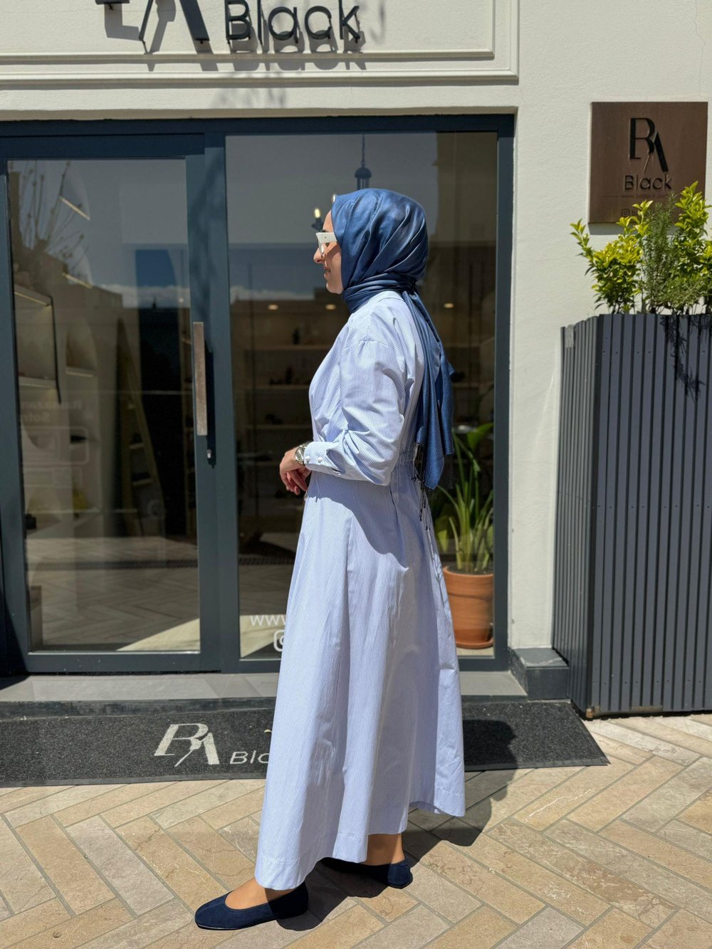2601-5048 Detaylı Kadın Elbise Mavi