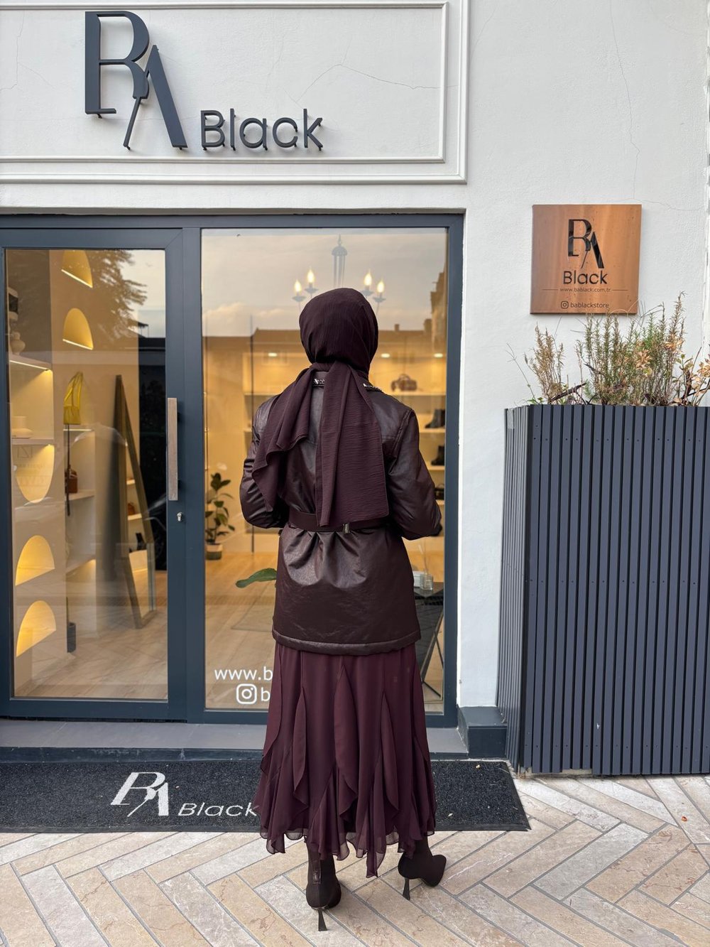 26FWETE0001 Parçalı Bert Kadın Etek Bordo