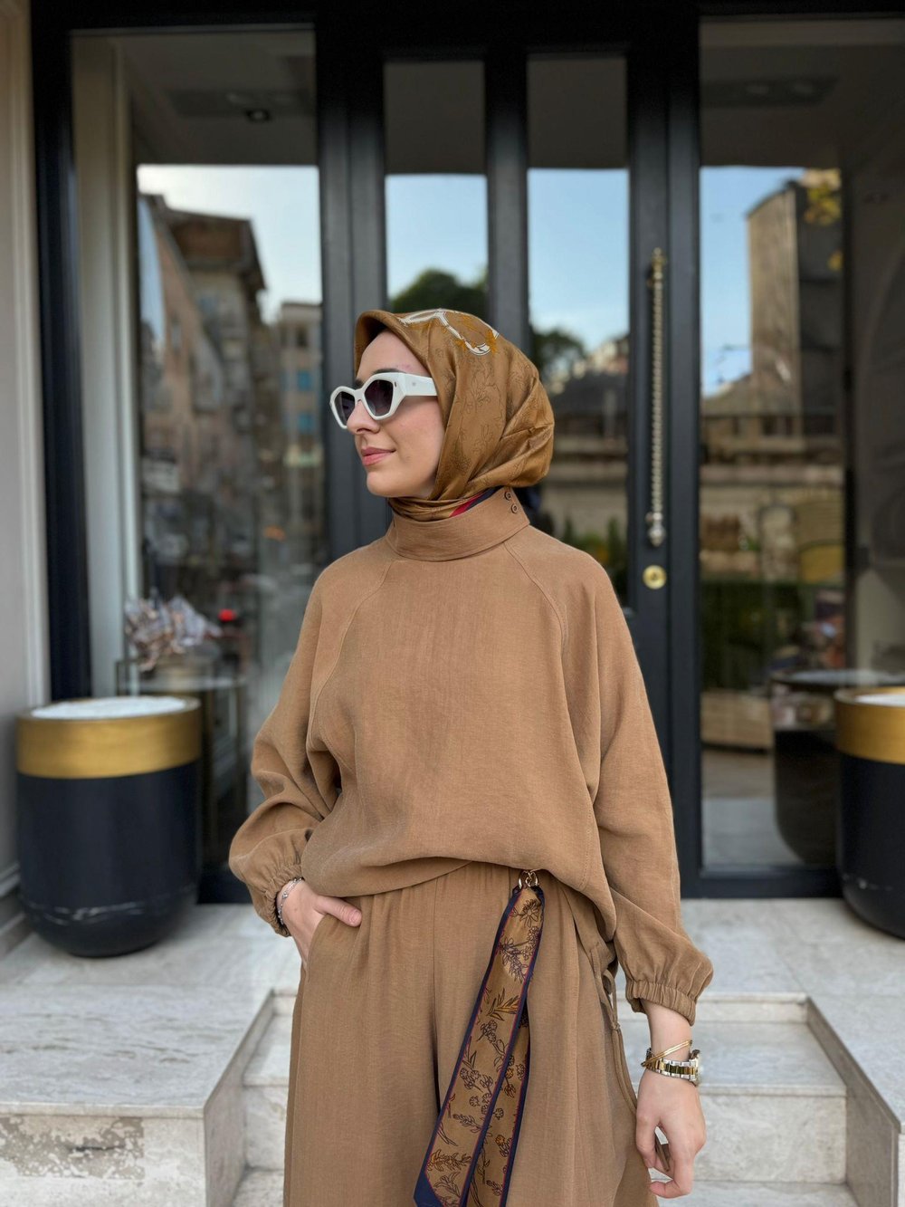 26SS205 Sasha Kadın Takım Camel