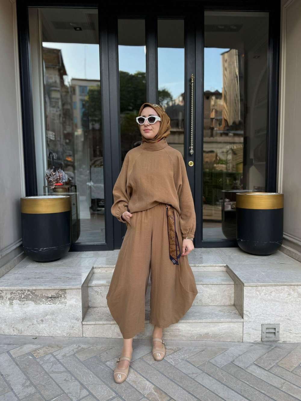 26SS205 Sasha Kadın Takım Camel