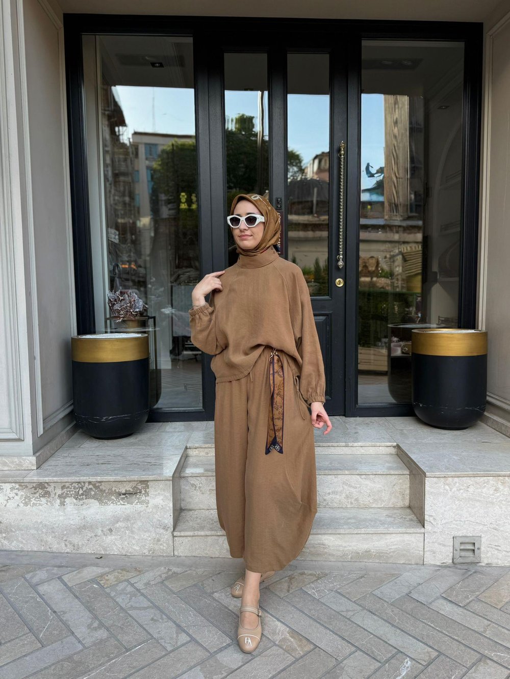 26SS205 Sasha Kadın Takım Camel