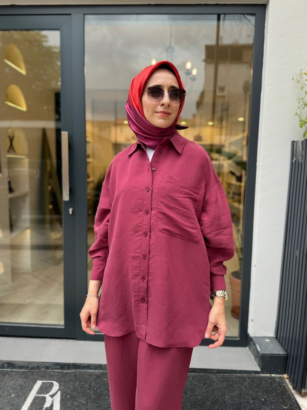 26SS209 Silva Kadın Gömlek Bordo