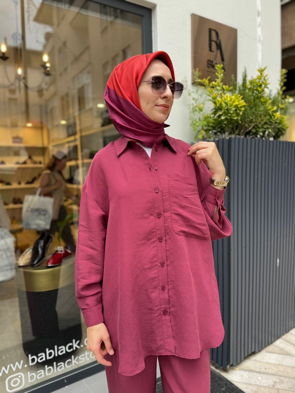 26SS209 Silva Kadın Gömlek Bordo