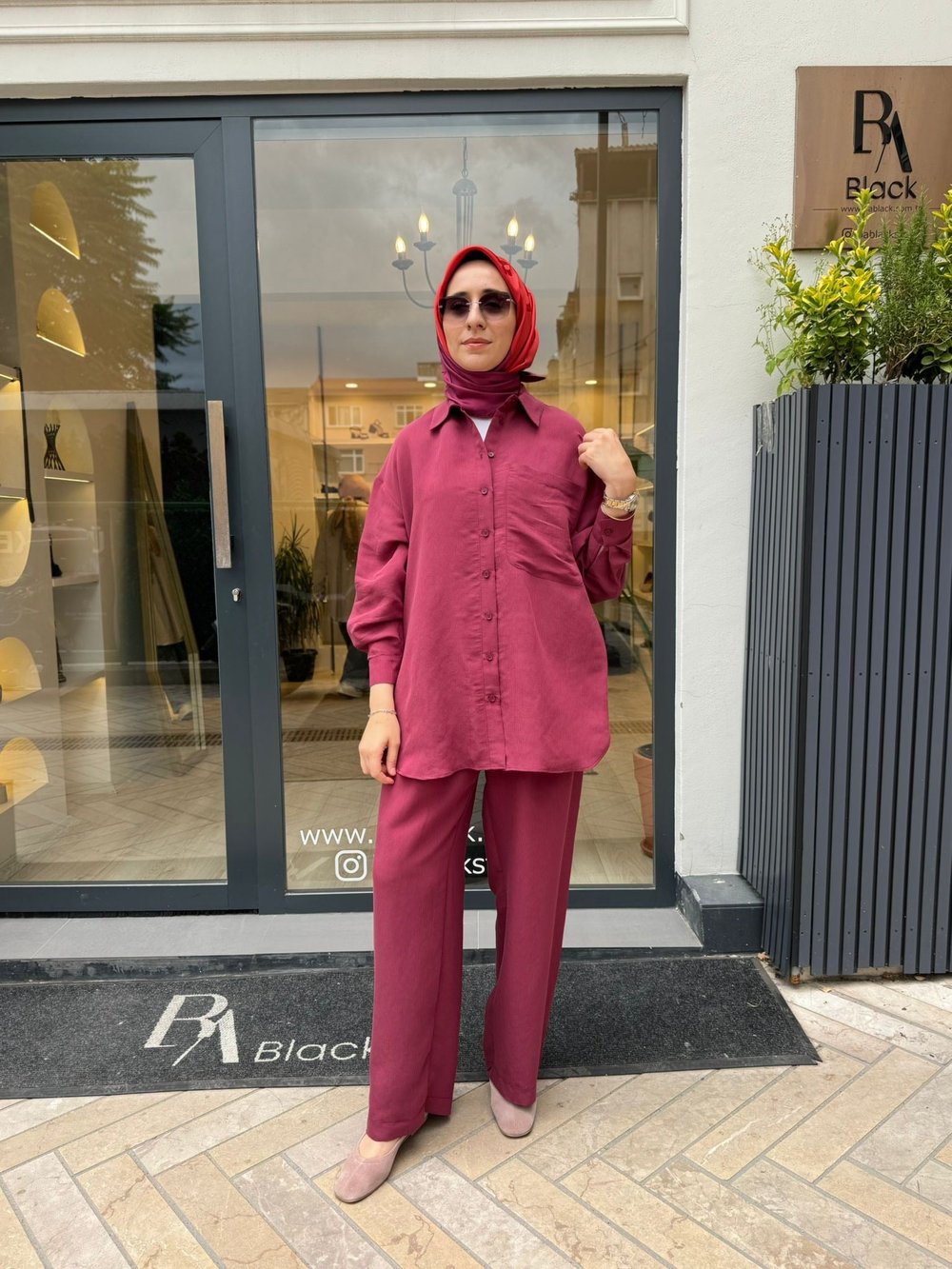 26SS209 Silva Kadın Gömlek Bordo