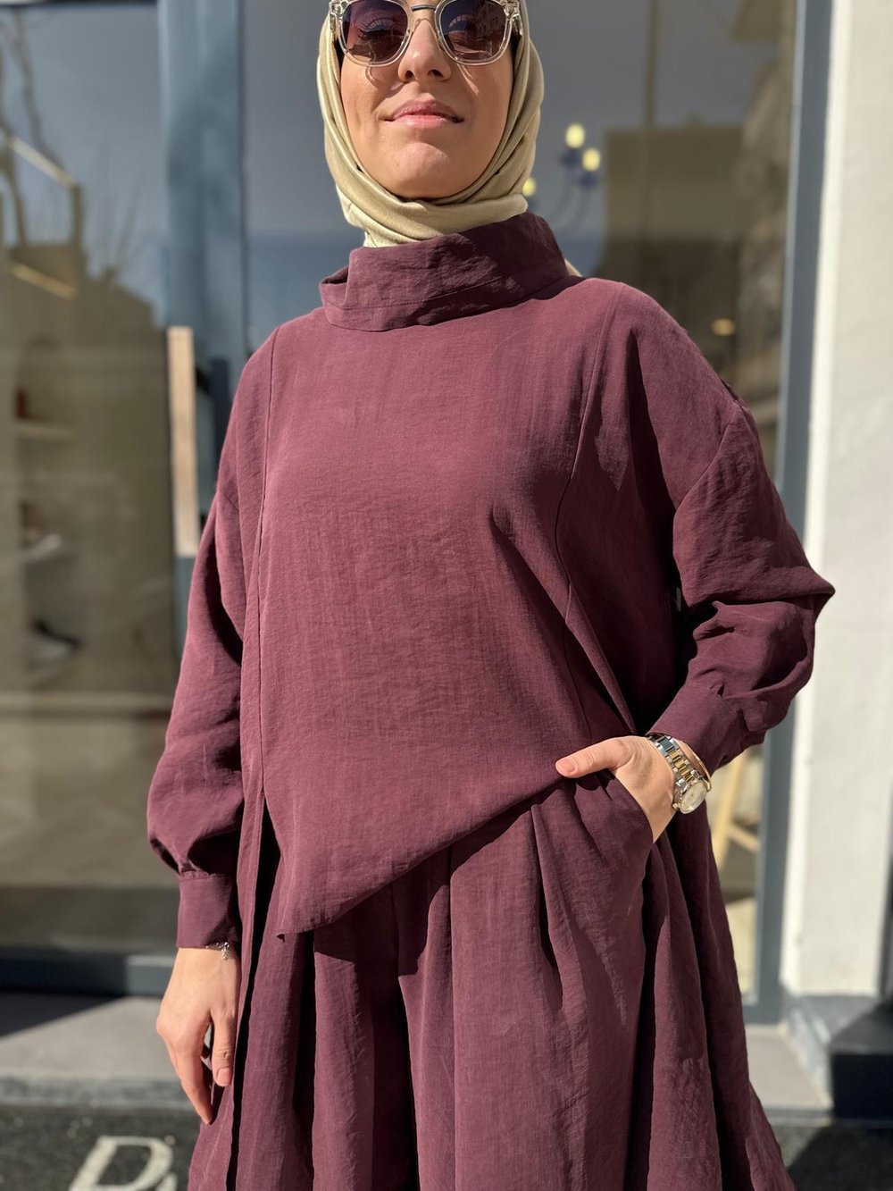 26SS221 Axis Kadın Takım Bordo