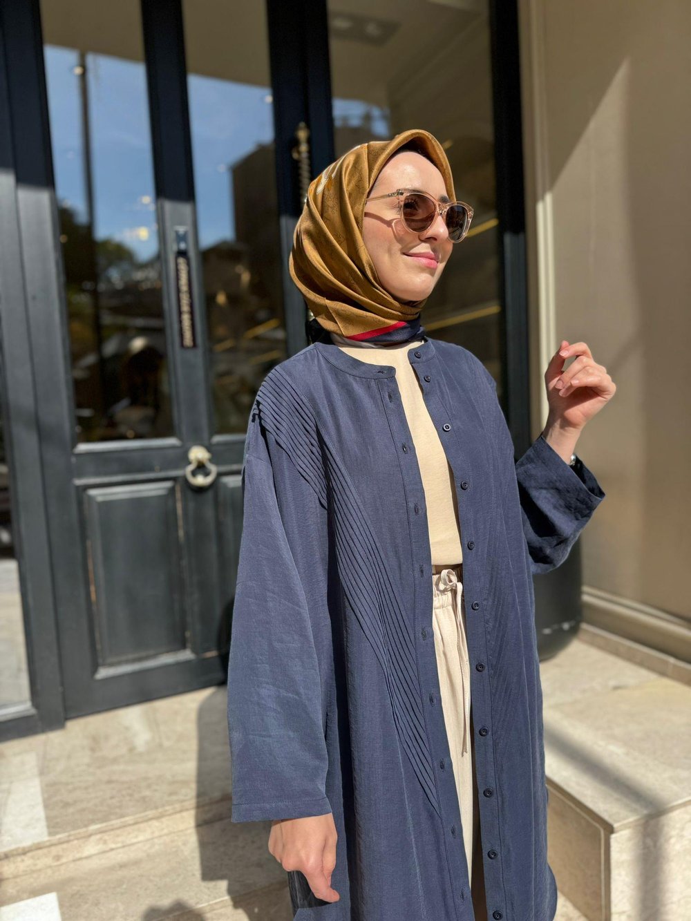 26SS229 Nerva Kadın Tunik Indigo