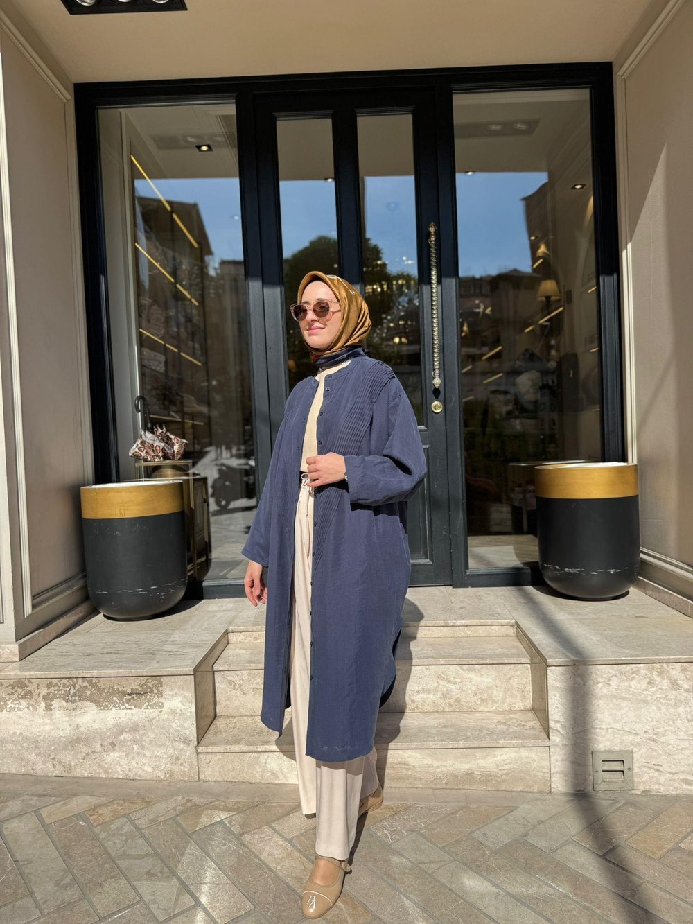 26SS229 Nerva Kadın Tunik Indigo