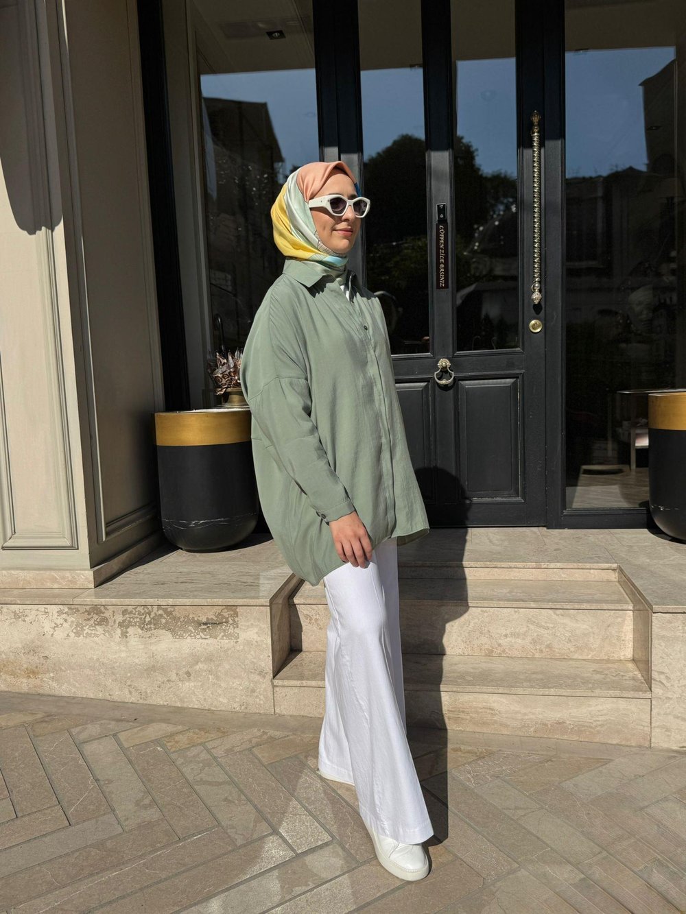 26SS233 Yarasa Kol Kadın Gömlek Mint