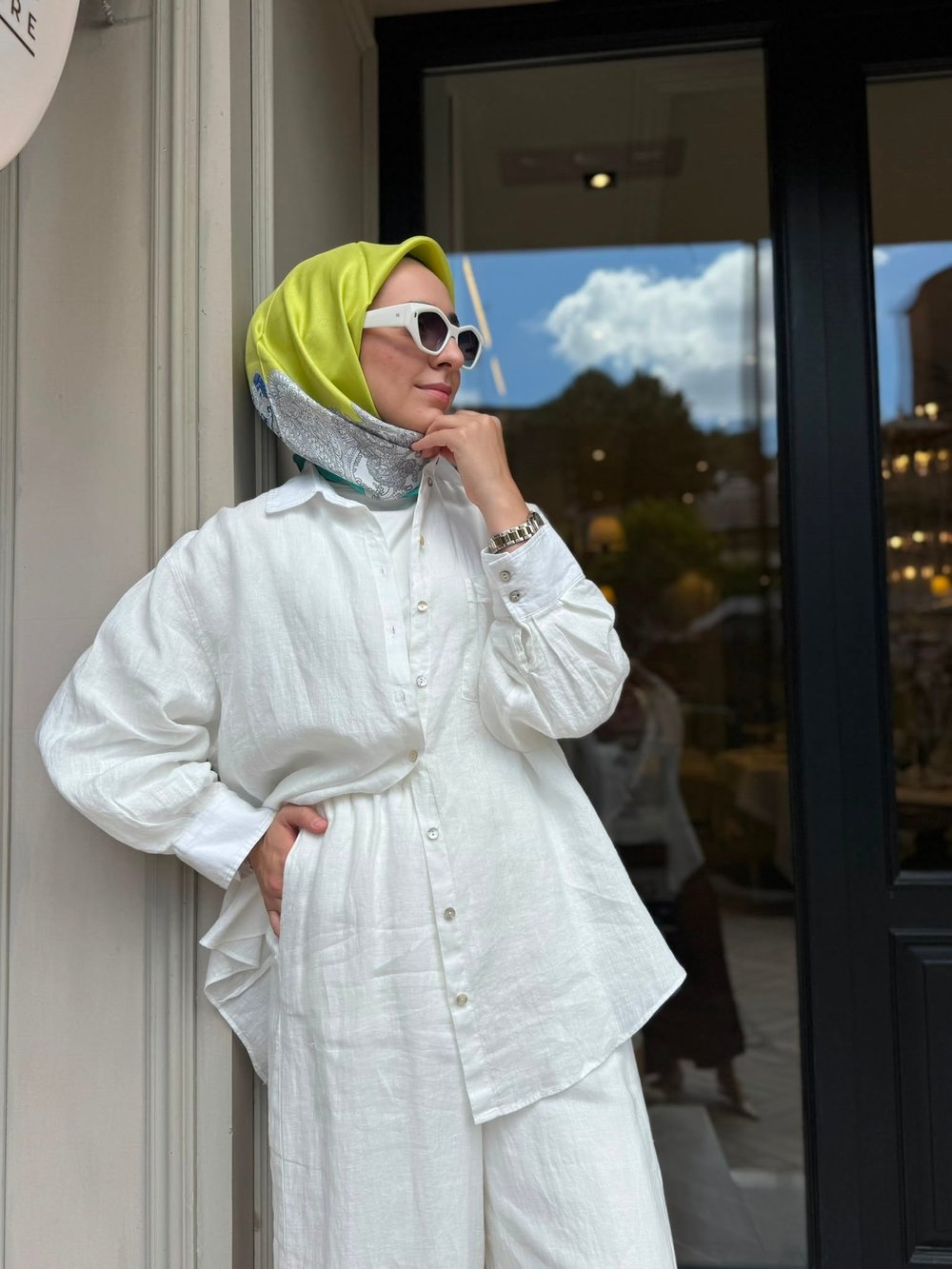 26SS241 Lisa Kadın Gömlek Beyaz