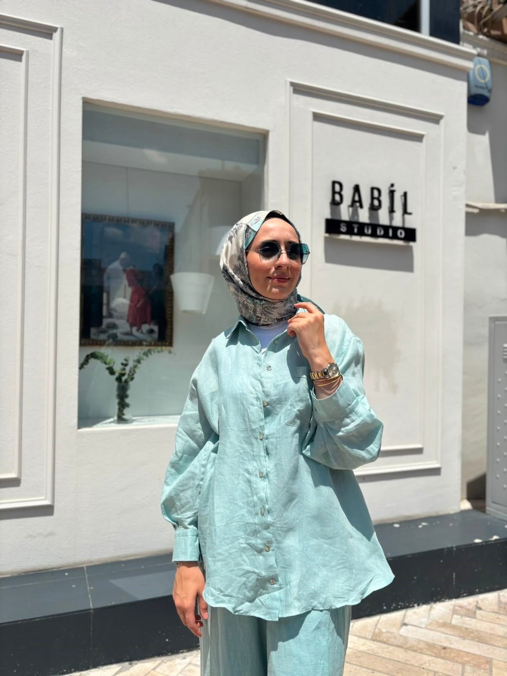 26SS241 Lisa Kadın Gömlek Mavi