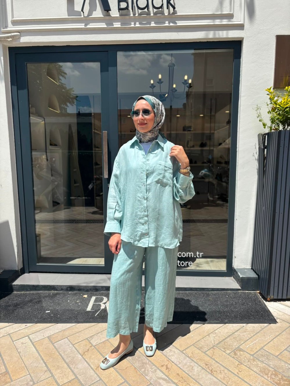 26SS241 Lisa Kadın Gömlek Mavi
