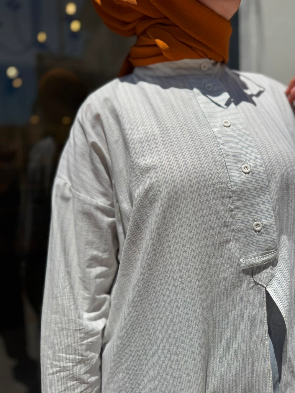 26SS243 Lina Kadın Tunik Bebek Mavi