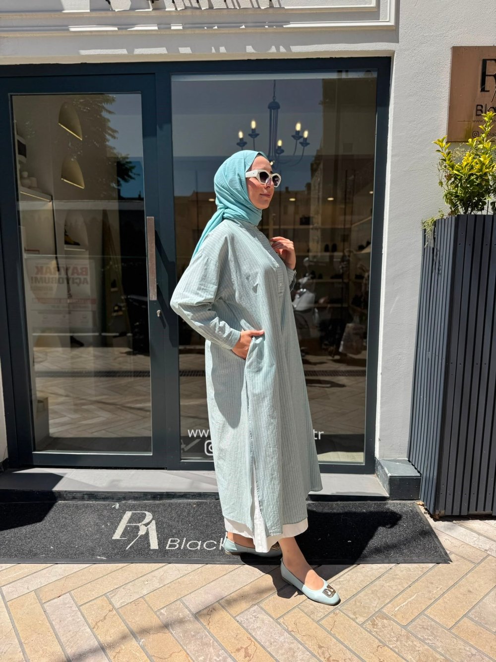 26SS243 Lina Kadın Tunik Yeşil