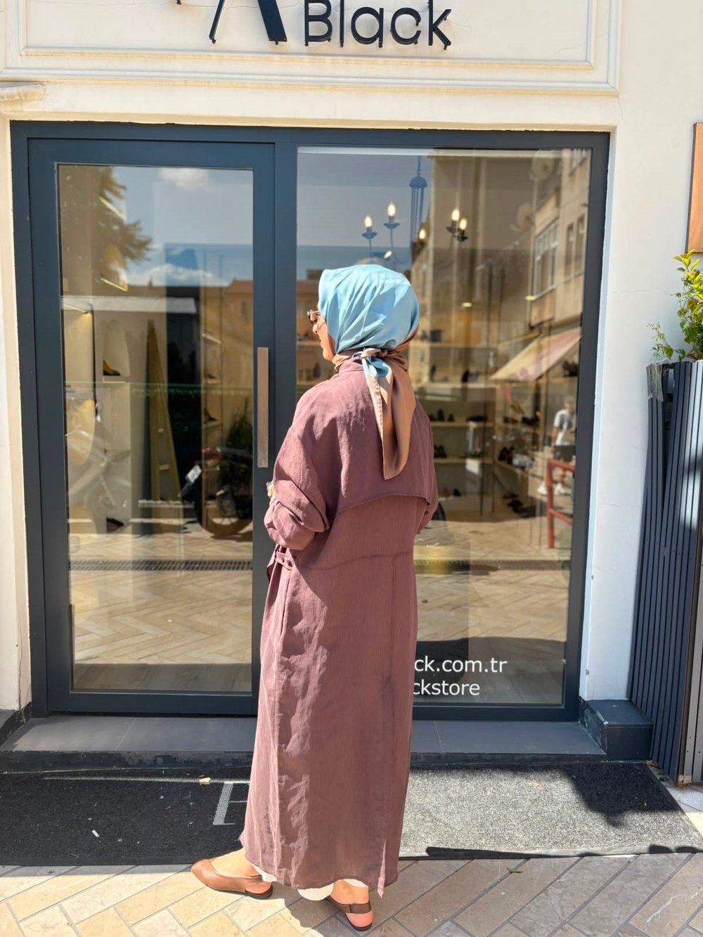 26SS604 Arsen Kadın Kimono Acı Kahve