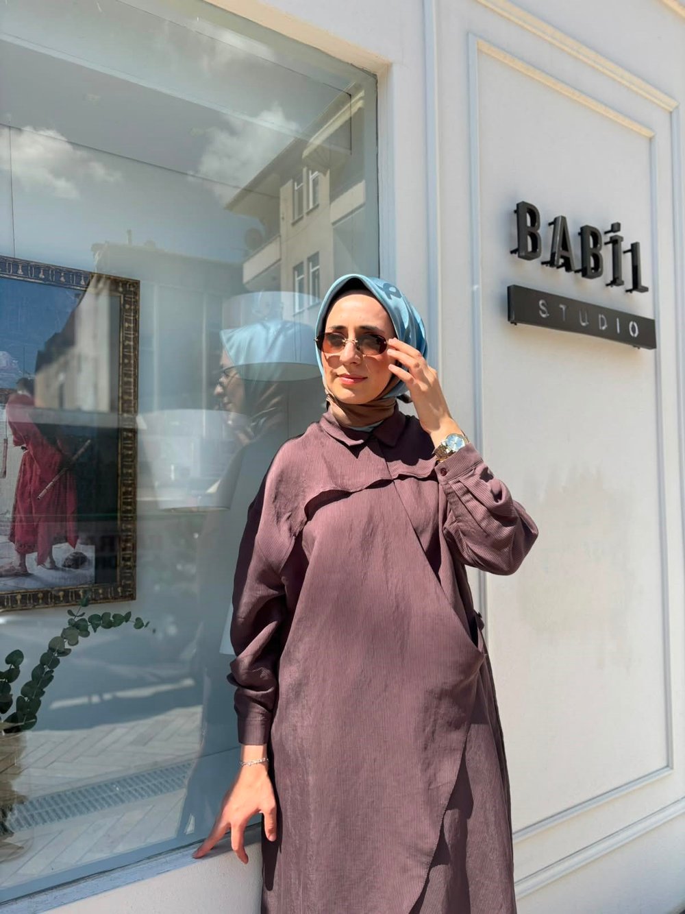 26SS604 Arsen Kadın Kimono Acı Kahve