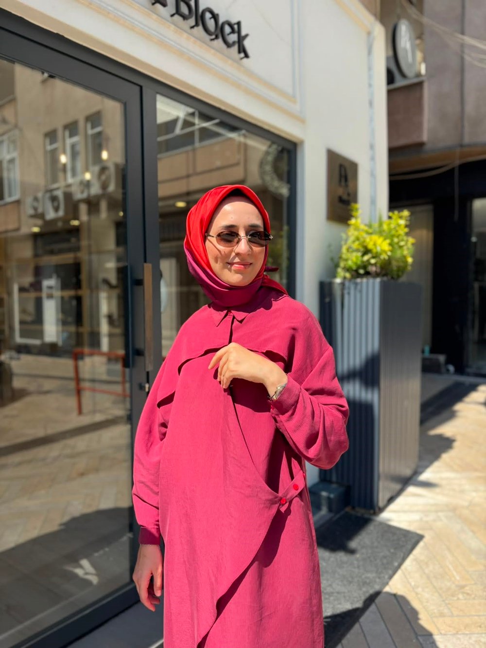 26SS604 Arsen Kadın Kimono Mürdüm