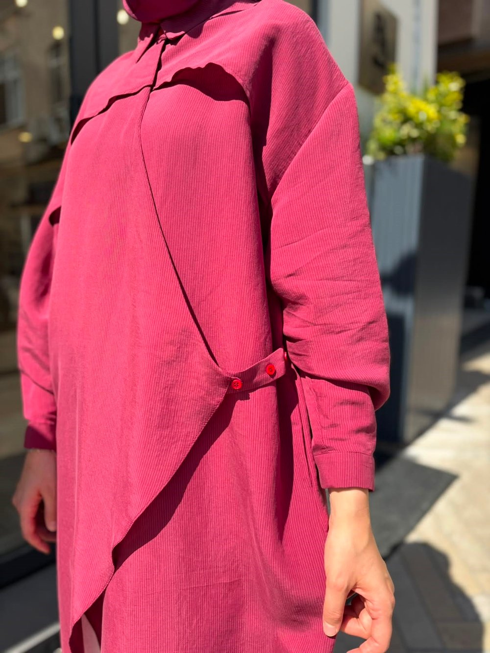 26SS604 Arsen Kadın Kimono Mürdüm