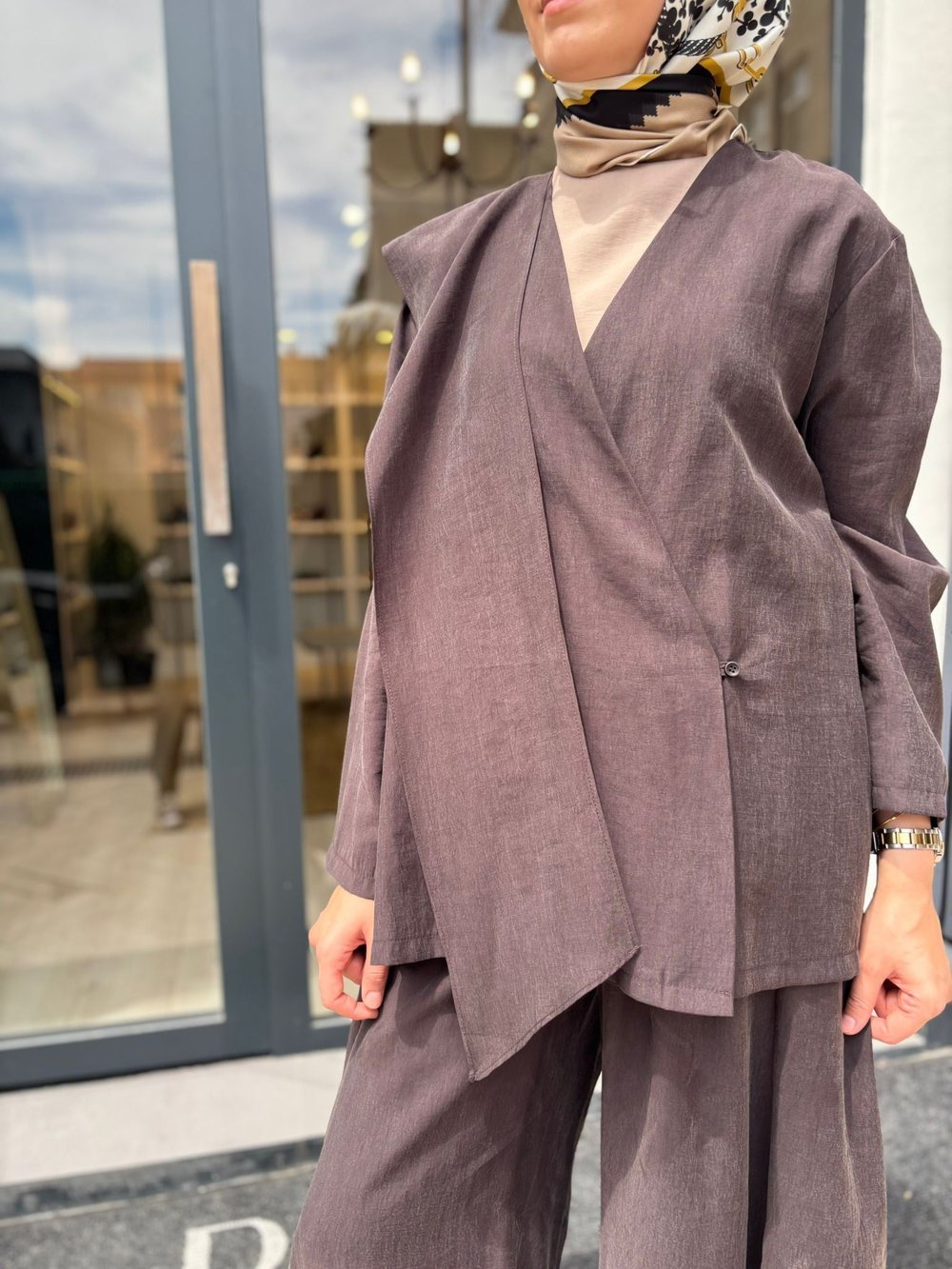 26SS607 Elix Kadın Kimono BİTTER