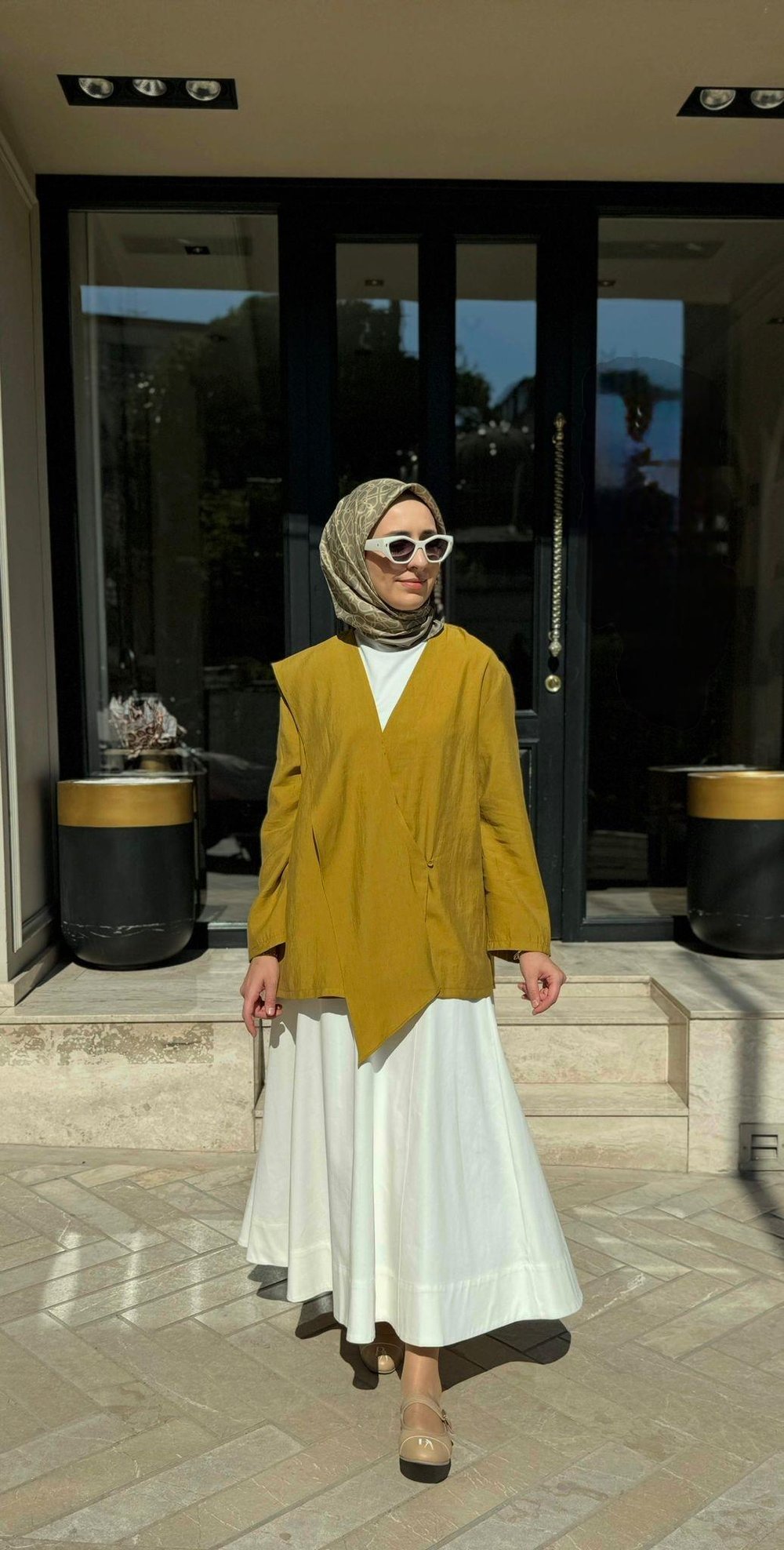 26SS607 Elix Kadın Kimono Hardal Sarısı
