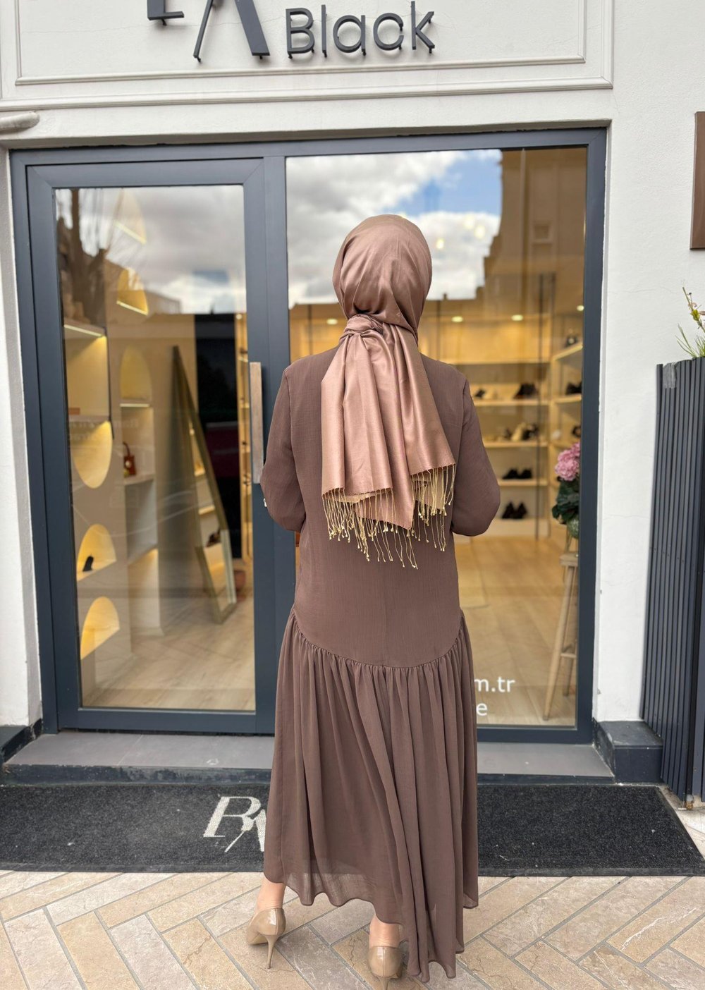26SSELB0016 Remı Kadın Elbise Kahve
