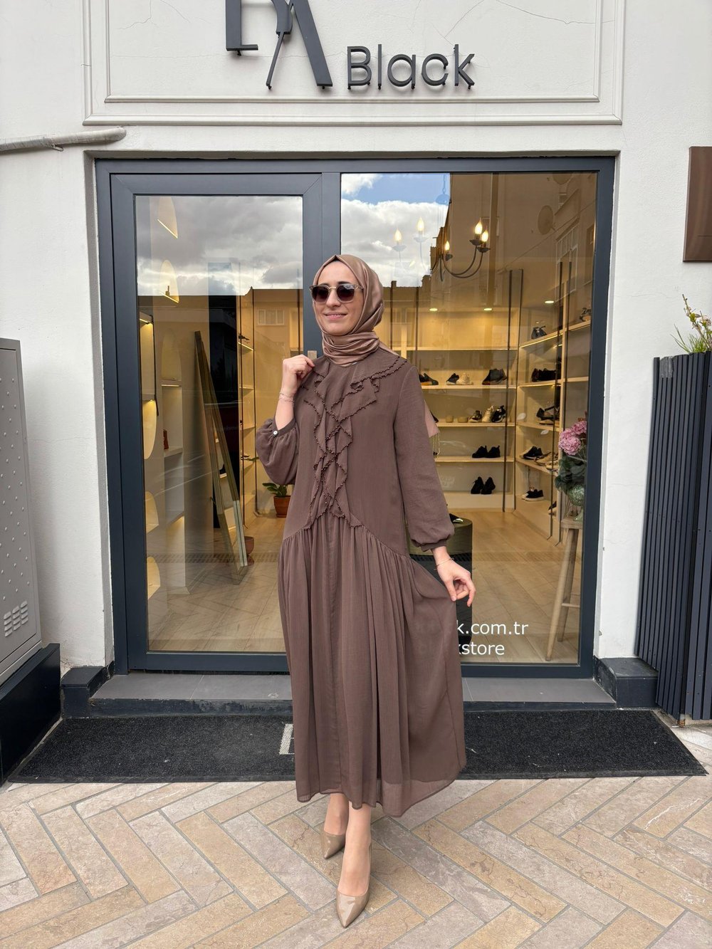 26SSELB0016 Remı Kadın Elbise Kahve