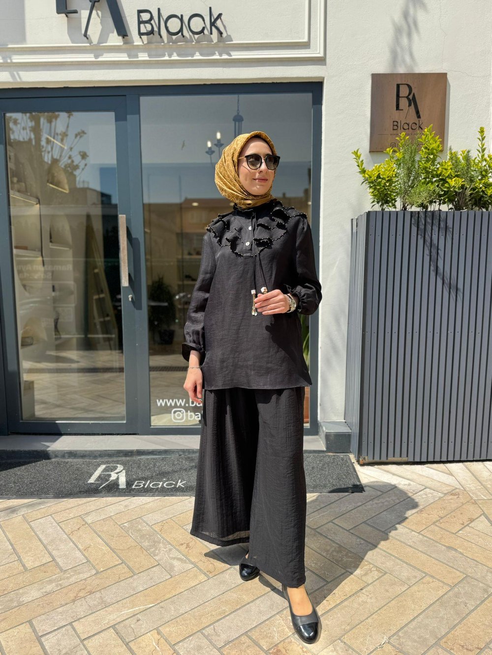 26SSTUN0001 Enid Kadın Tunik Siyah