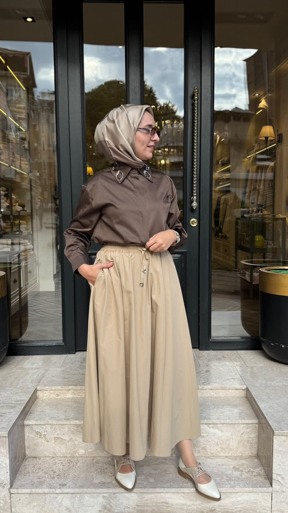 27FWETE0003 Diana Kadın Etek Bej