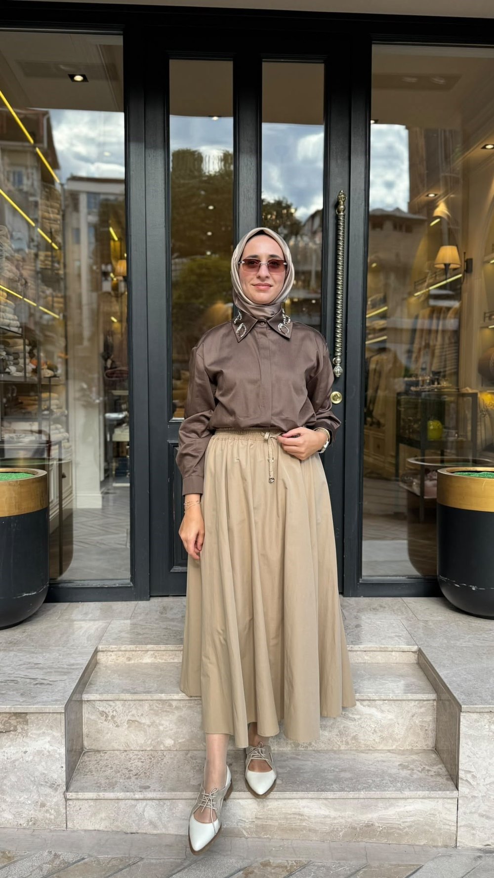 27FWETE0003 Diana Kadın Etek Bej
