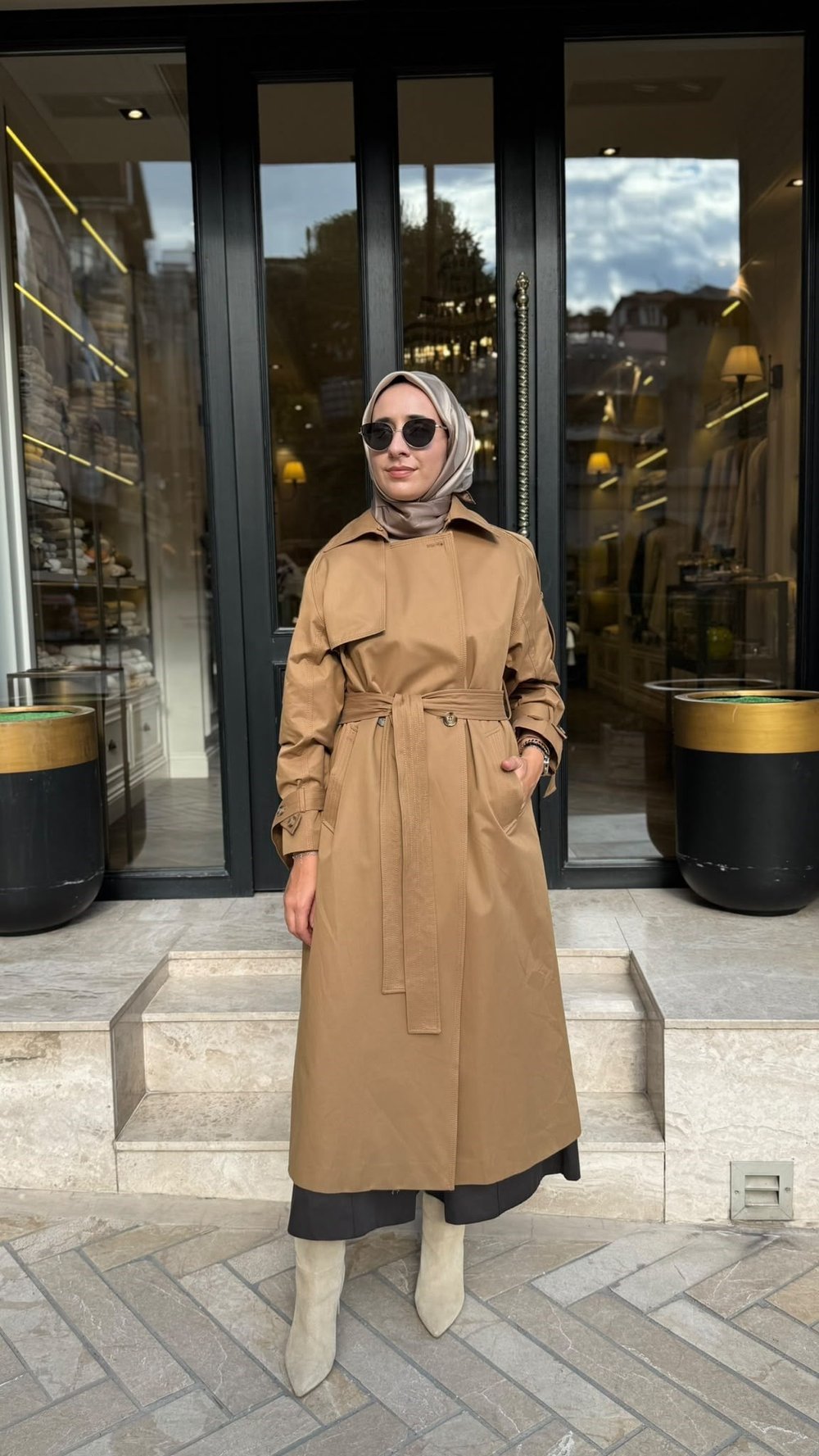 27FWTRN000 Cressida Kadın Trenç Camel