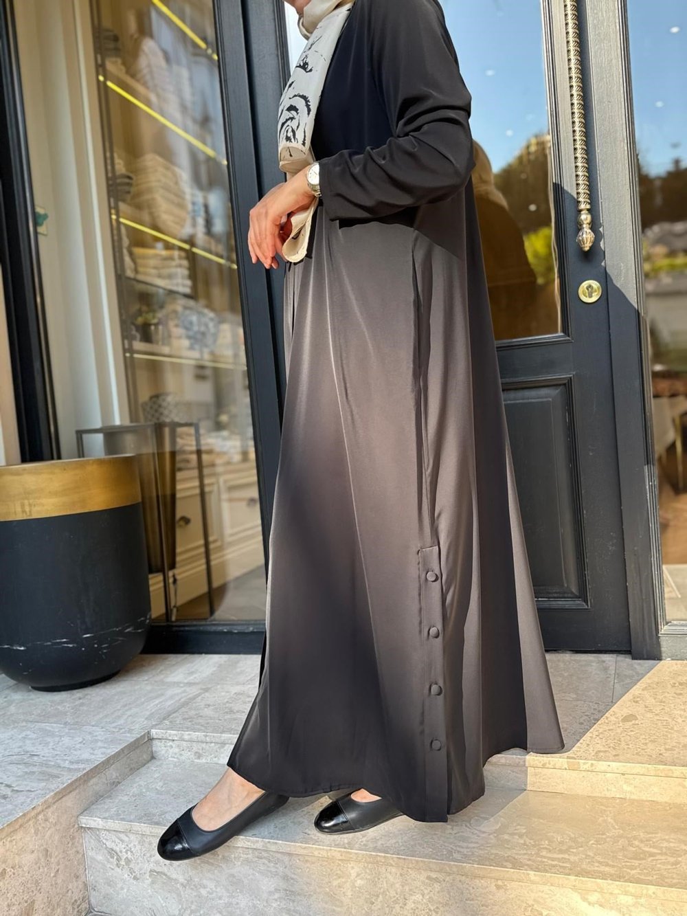 90530 Fermuarlı Kadın Kap Siyah