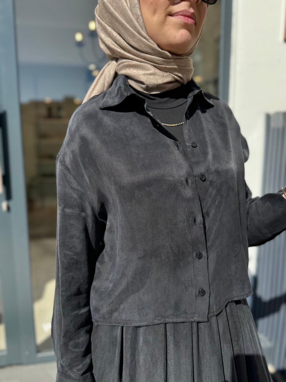 Beli Lastikli Taşlanmış Kadın Takım Siyah