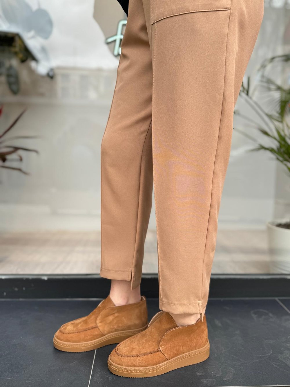 Kadın Havuç Pantolon Camel