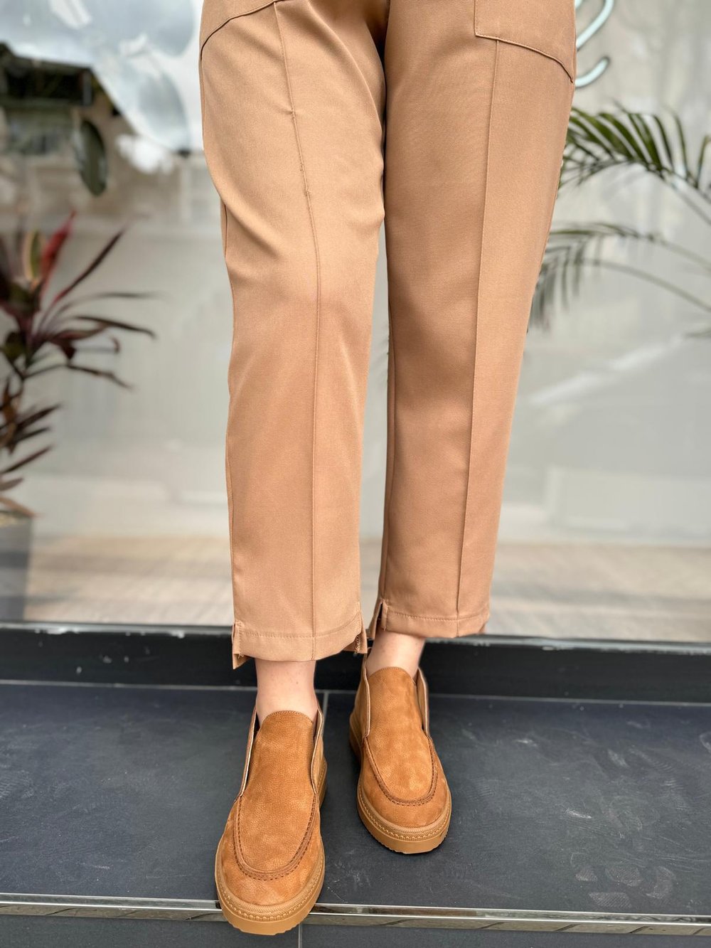 Kadın Havuç Pantolon Camel