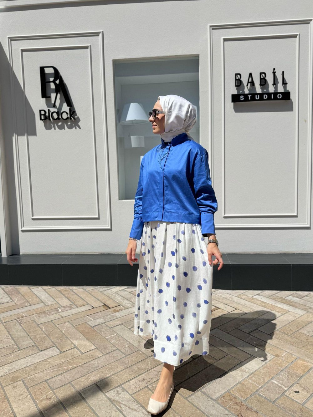 Pauntiyeli  Kadın Etek Beyaz