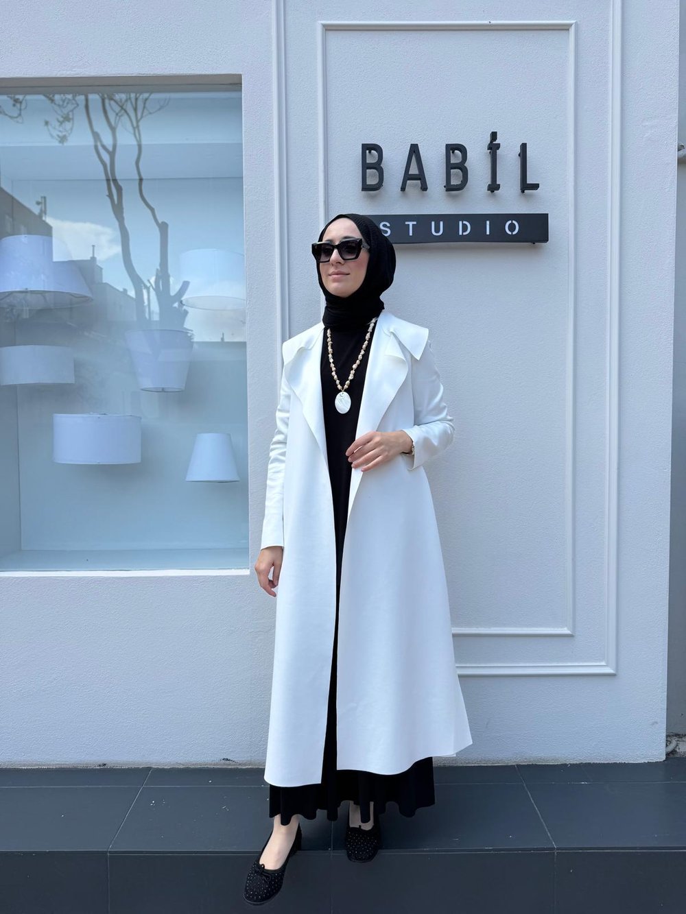 Arkası Kemerli Kadın Ceket Ekru