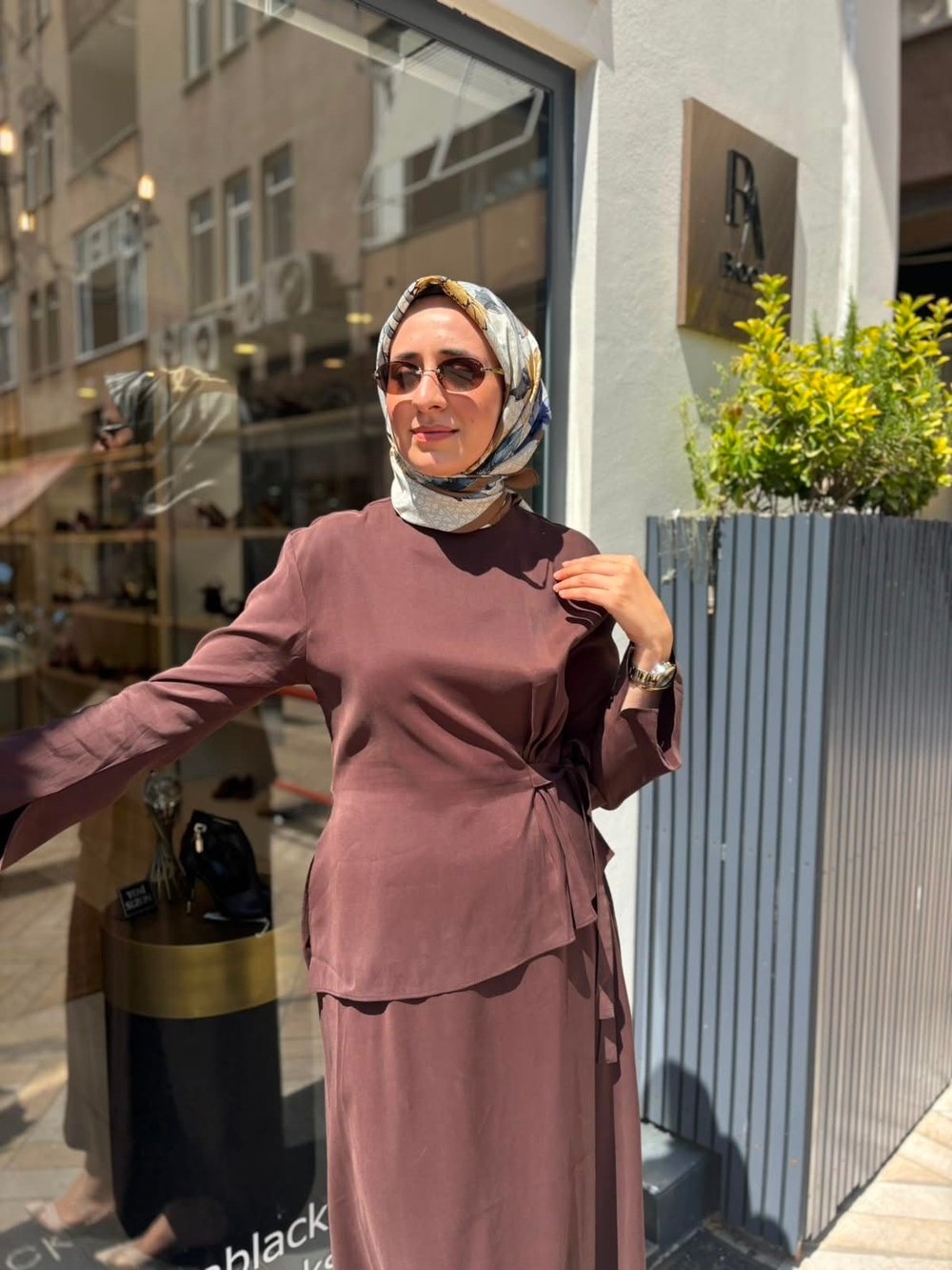 TD2200 Blera Etekli Kadın Takım Kahve