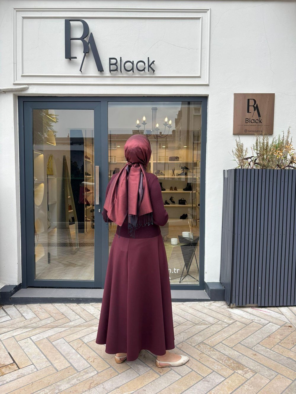 TD4403 Gold Düğmeli Kadın Triko Hırka Bordo