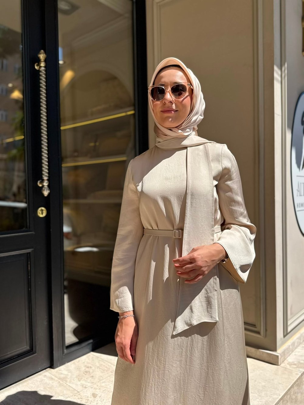 TD4421 Marly Kadın Elbise Vanilya