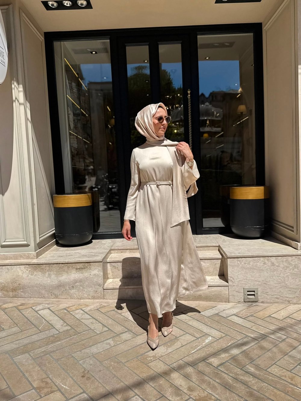 TD4421 Marly Kadın Elbise Vanilya