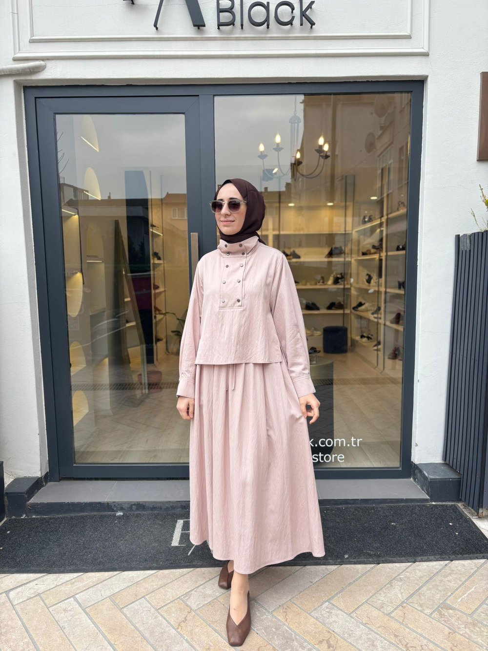 TD4734 Stela Kadın Takım Pudra Pembe