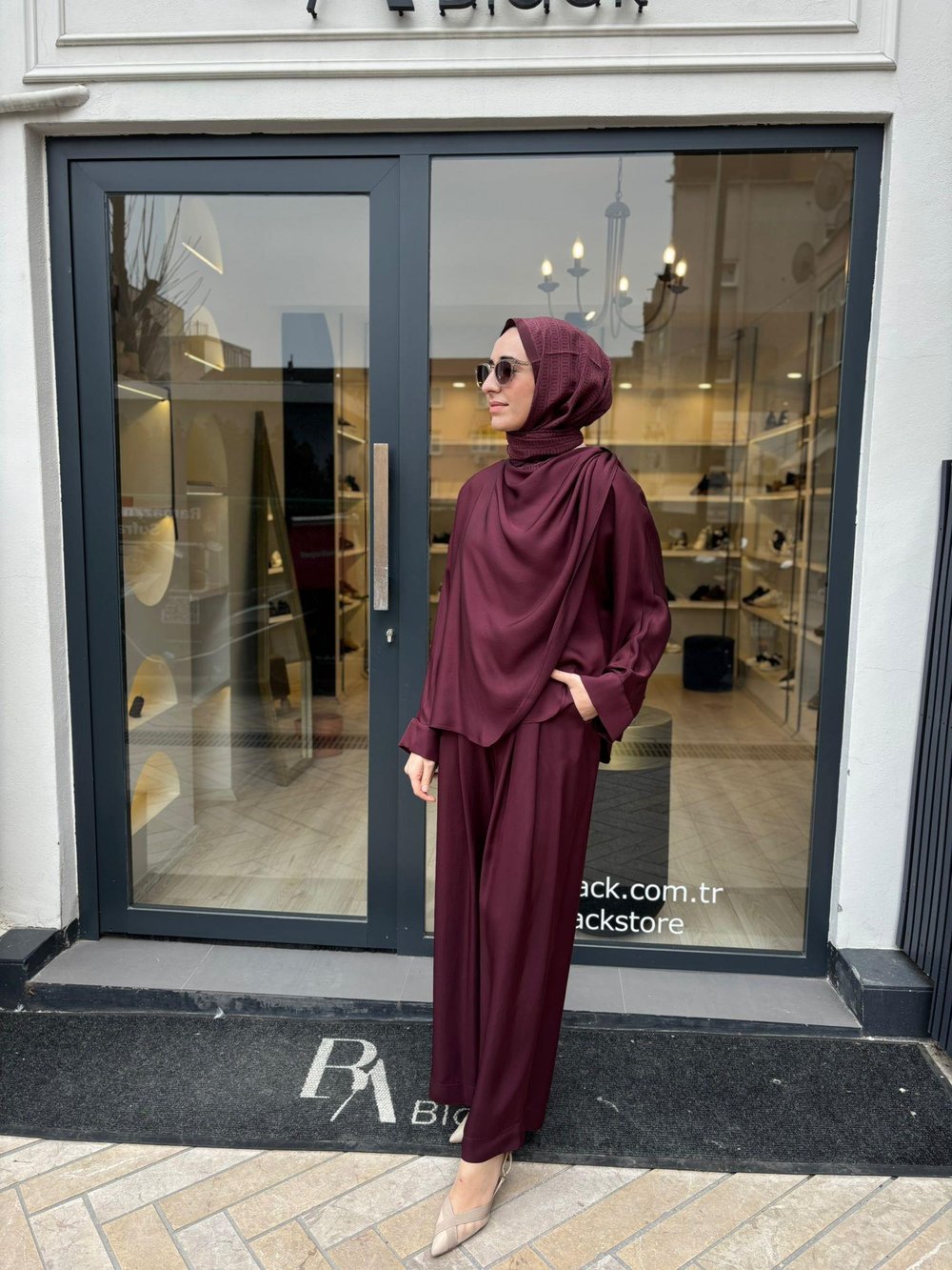 TD4768 Aresa Kadın Takım Bordo