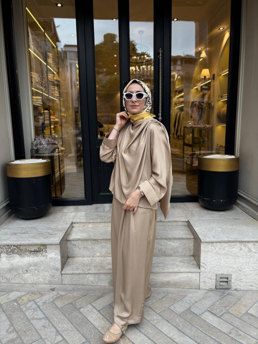 TD4768 Aresa Kadın Takım Camel