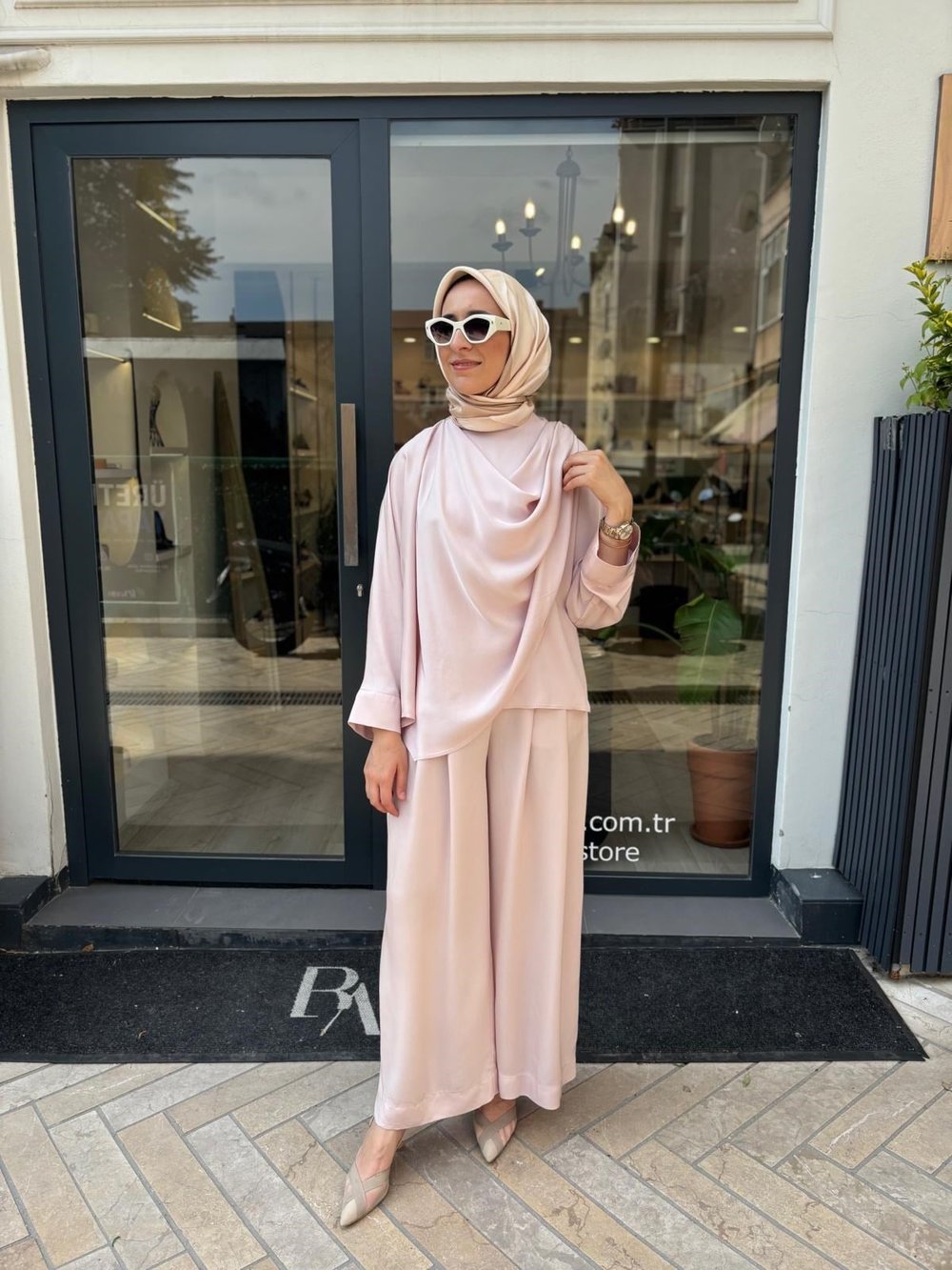 TD4768 Aresa Kadın Takım Pudra Pembe