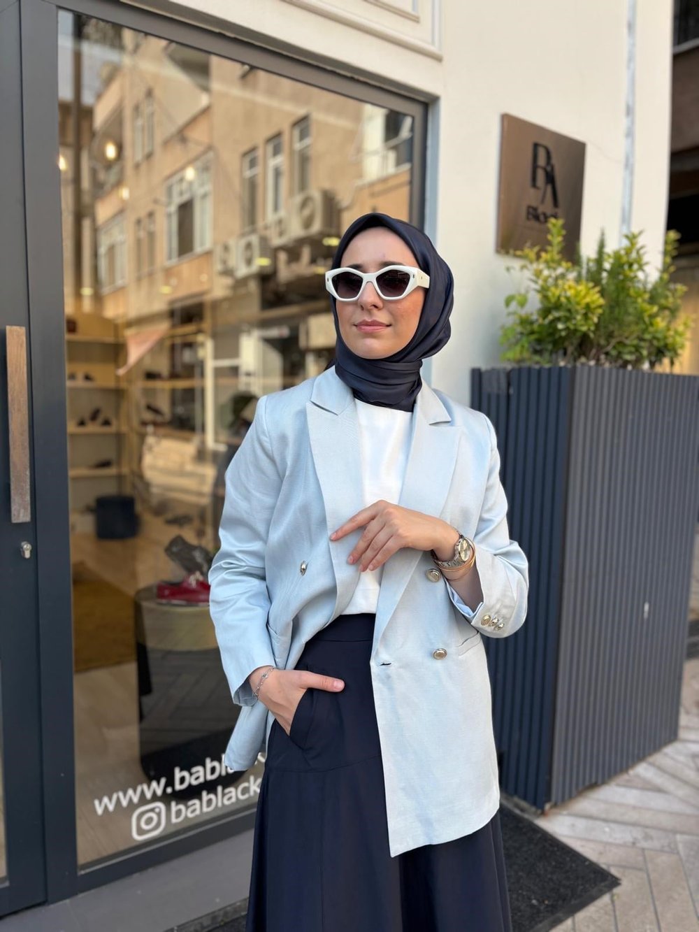 TD5012 Diva Kadın Ceket Bebek Mavi