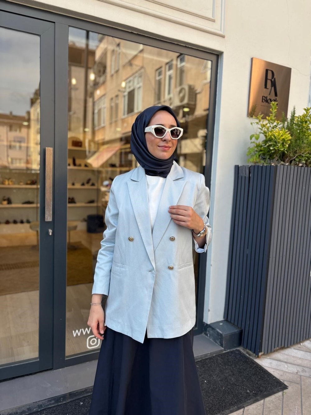 TD5012 Diva Kadın Ceket Bebek Mavi