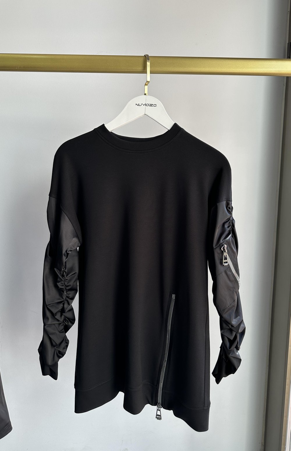MİSSEMRAMİSS KOL SATEN SWEATSHIRT SIYAH