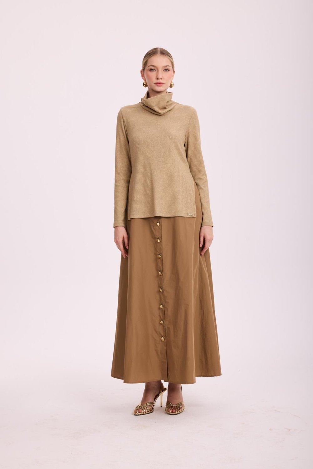 ARVENA DUO ELBİSE-GOLD