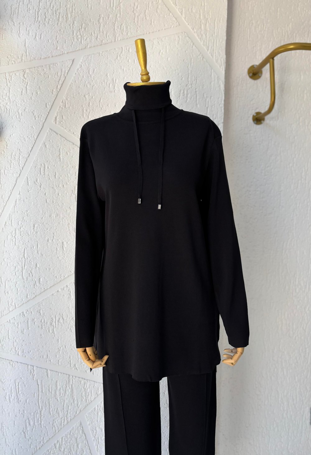 Çelik Örme Takım Siyah