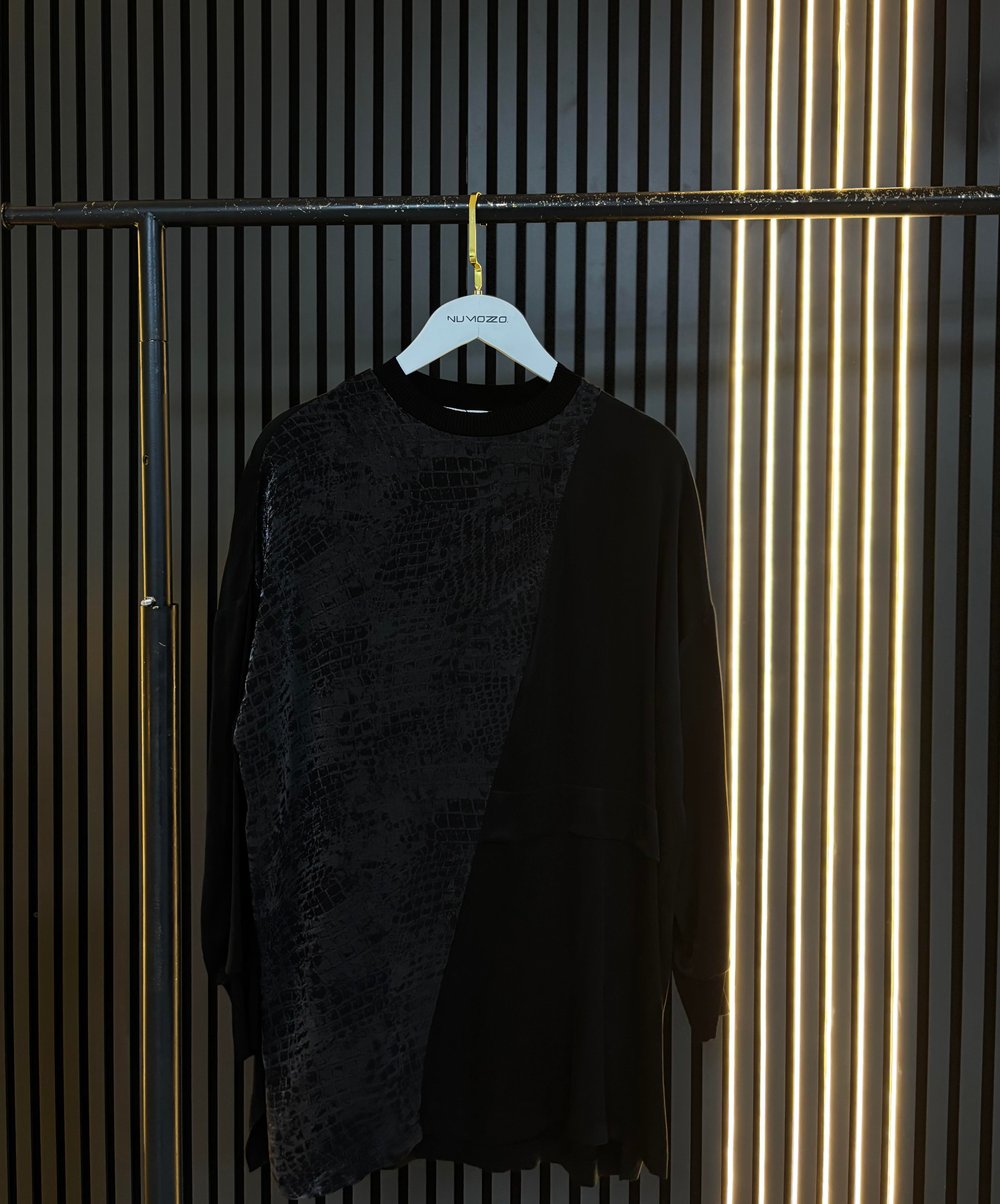 İpek Qupra Tunik-Antrasit