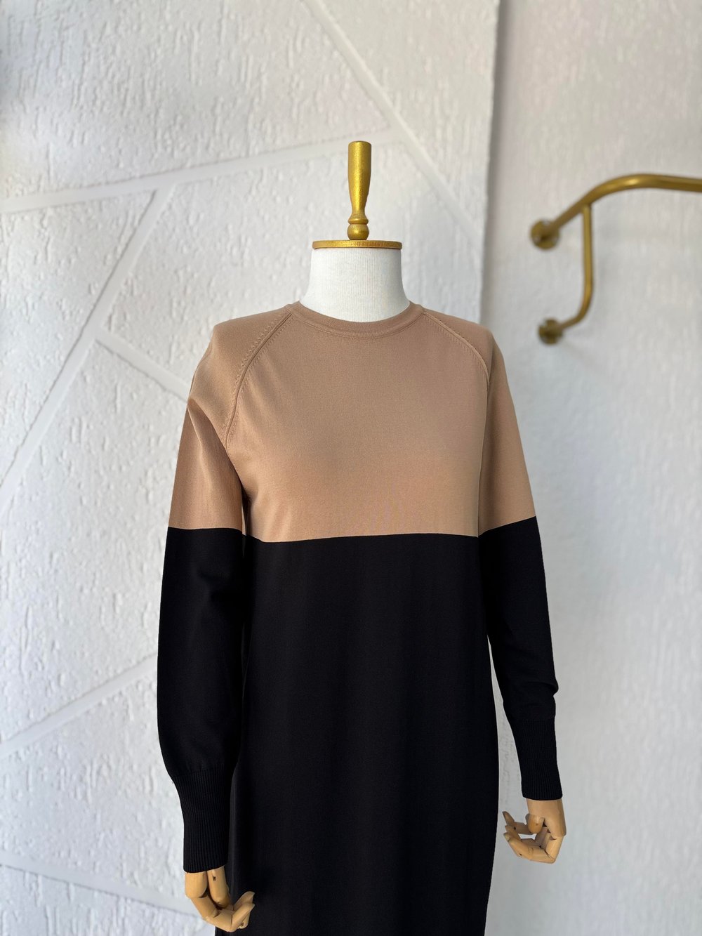 Merserize Elbise Siyah